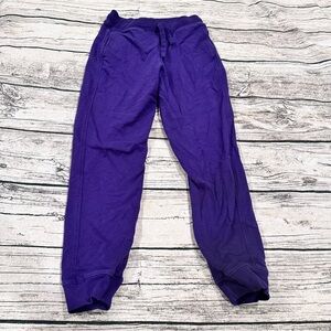 Primary Purple Joggers Relaxed Fit Elastic Waist; Unisex Size 10
